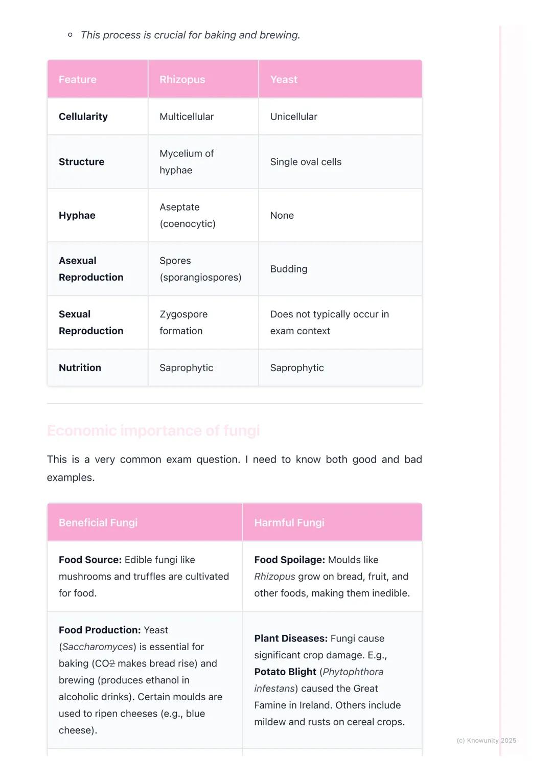 # Fungi

General characteristics of fungi

Fungi are a unique kingdom of organisms, separate from plants and animals.
They are eukaryotic, m