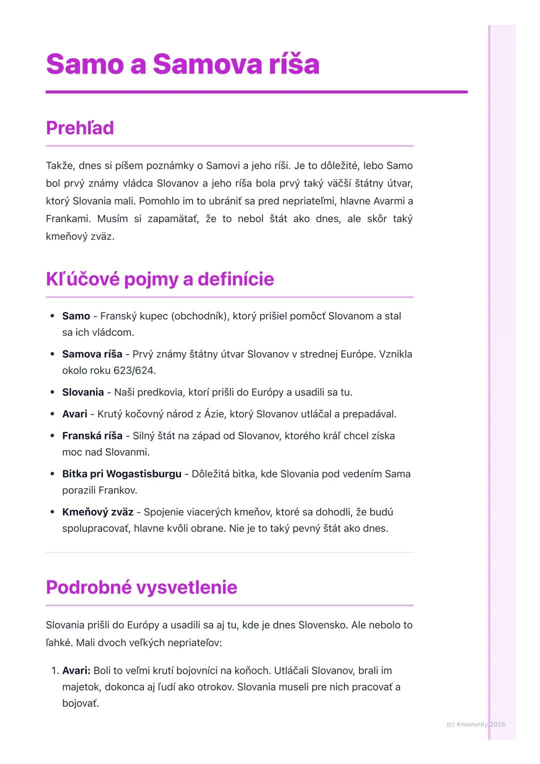 Samo a jeho ríša: Historia Slovanov