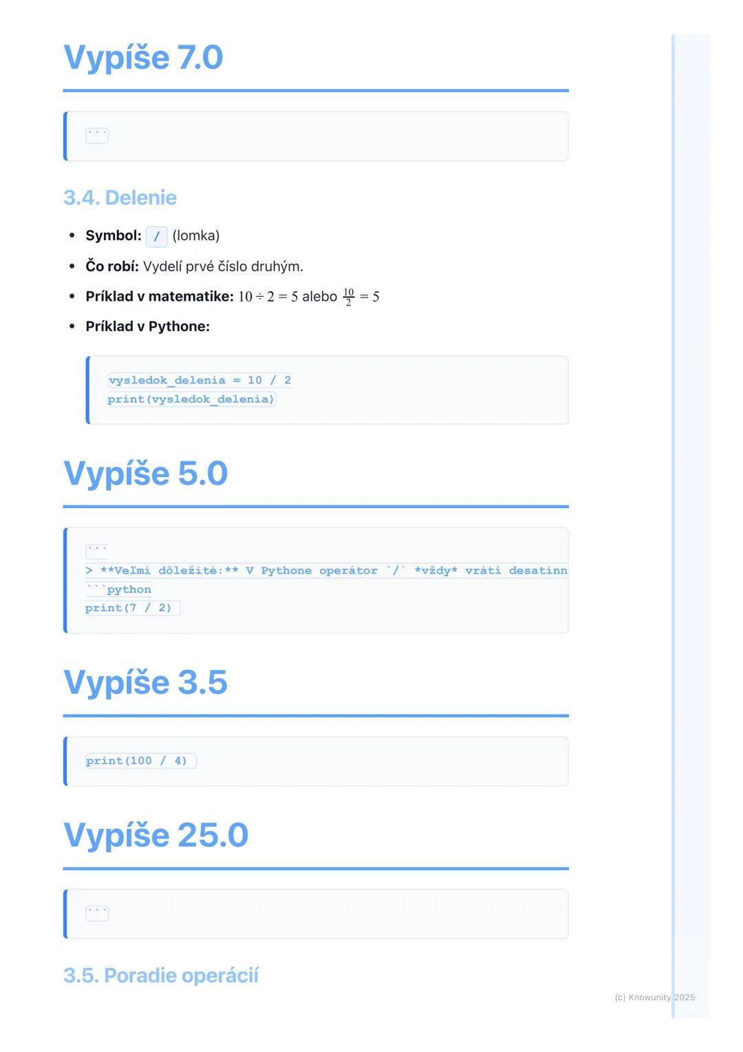 # Základné aritmetické operácie

1. Prehľad základných aritmetických
operácií

Ahojte! Dnes si zopakujeme niečo, čo už dobre poznáme z matem