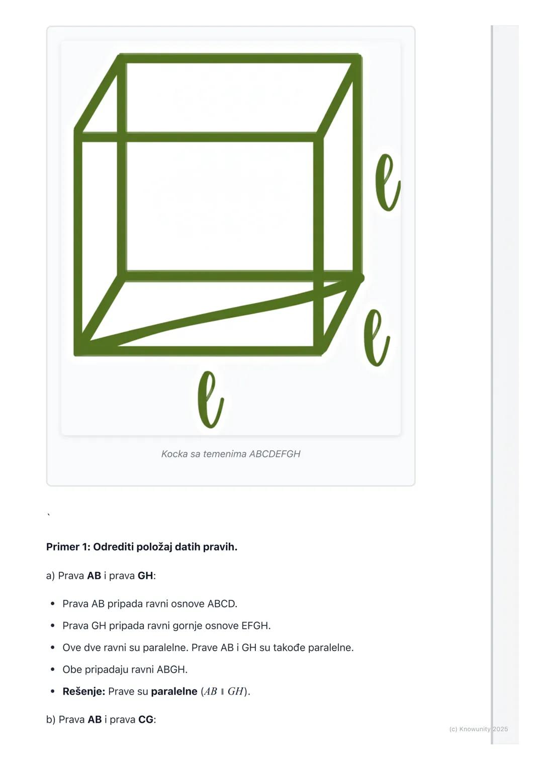 # Tačka, prava i ravan u prostoru

Uvod u geometriju u prostoru

Do sada smo radili geometriju u ravni (planimetriju). Sada prelazimo na
geo