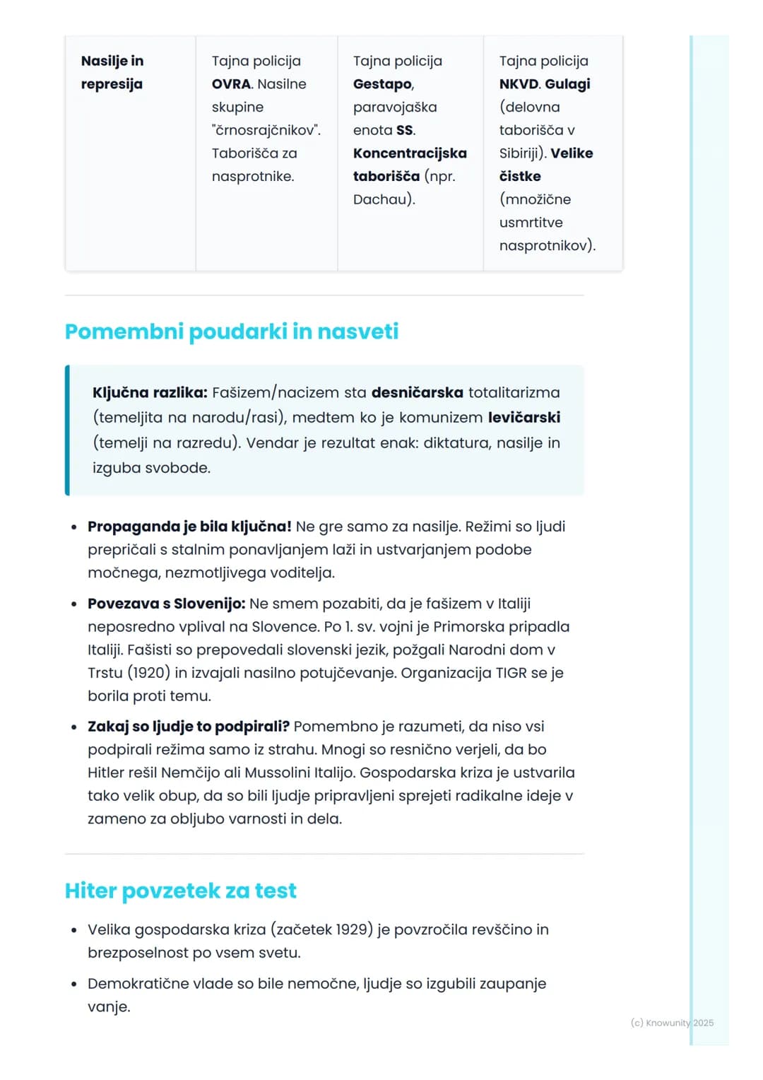 # Gospodarska kriza in vzpon
totalitarizmov (fašizem,
nacizem, komunizem)

## Uvod v gospodarsko krizo in totalitarizme

Po prvi svetovni vo