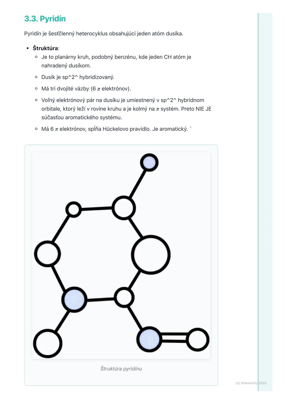 # Heterocyklické zlúčeniny

## 1. Úvod do heterocyklických zlúčenín

Heterocyklické zlúčeniny sú organické zlúčeniny, ktoré obsahujú atómy i
