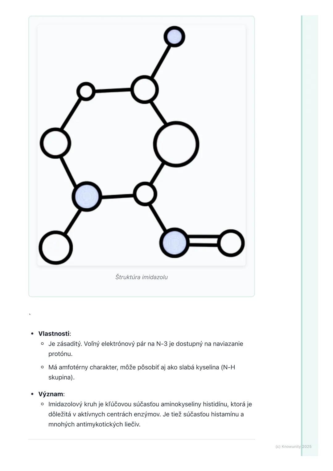 # Heterocyklické zlúčeniny

## 1. Úvod do heterocyklických zlúčenín

Heterocyklické zlúčeniny sú organické zlúčeniny, ktoré obsahujú atómy i