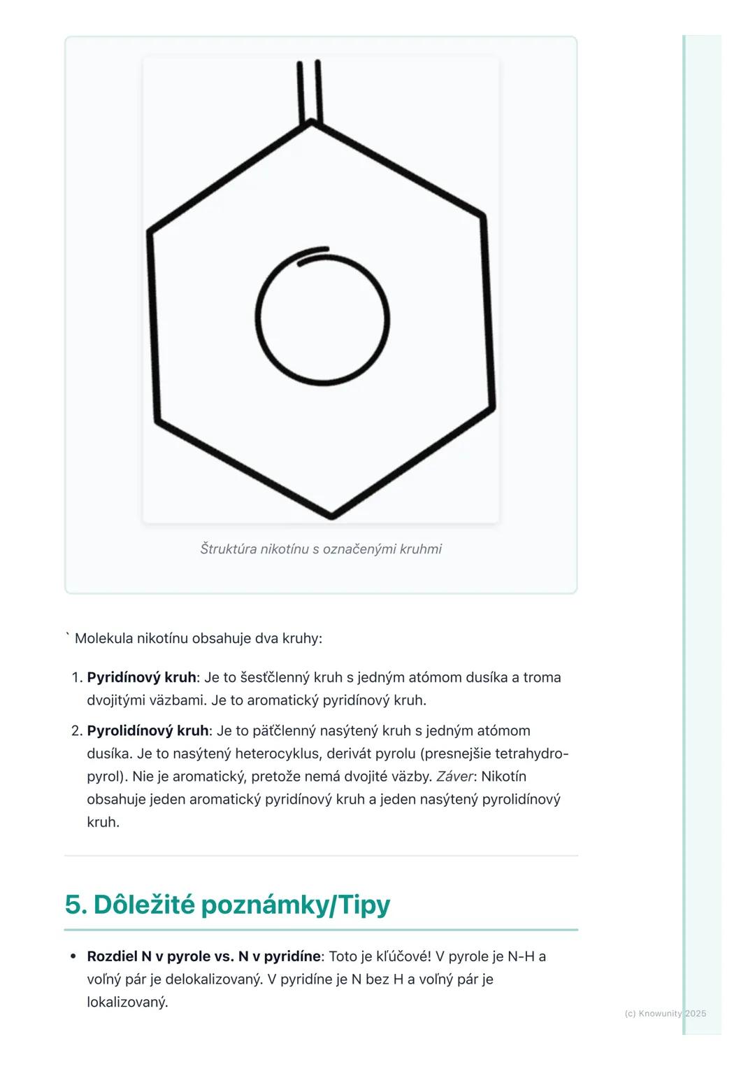 # Heterocyklické zlúčeniny

## 1. Úvod do heterocyklických zlúčenín

Heterocyklické zlúčeniny sú organické zlúčeniny, ktoré obsahujú atómy i