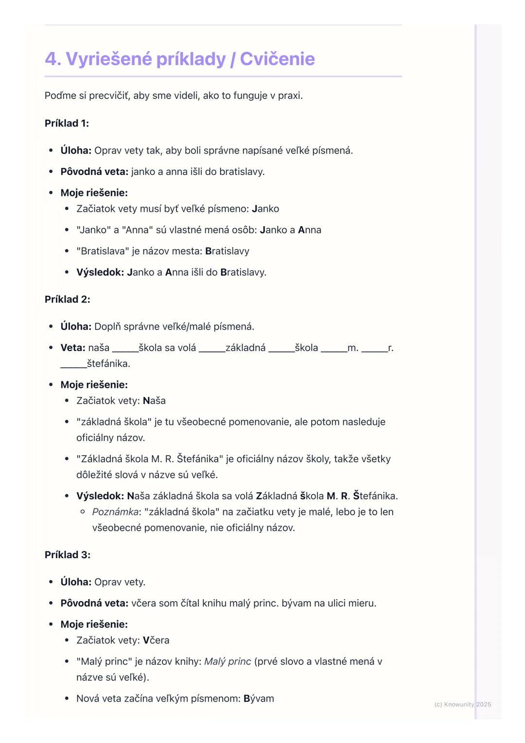 # Pravopis veľkých písmen

1. Prehľad pravopisu veľkých písmen

Ahojte! Dnes si zopakujeme a naučíme sa, kedy píšeme veľké písmená. Je to
ve