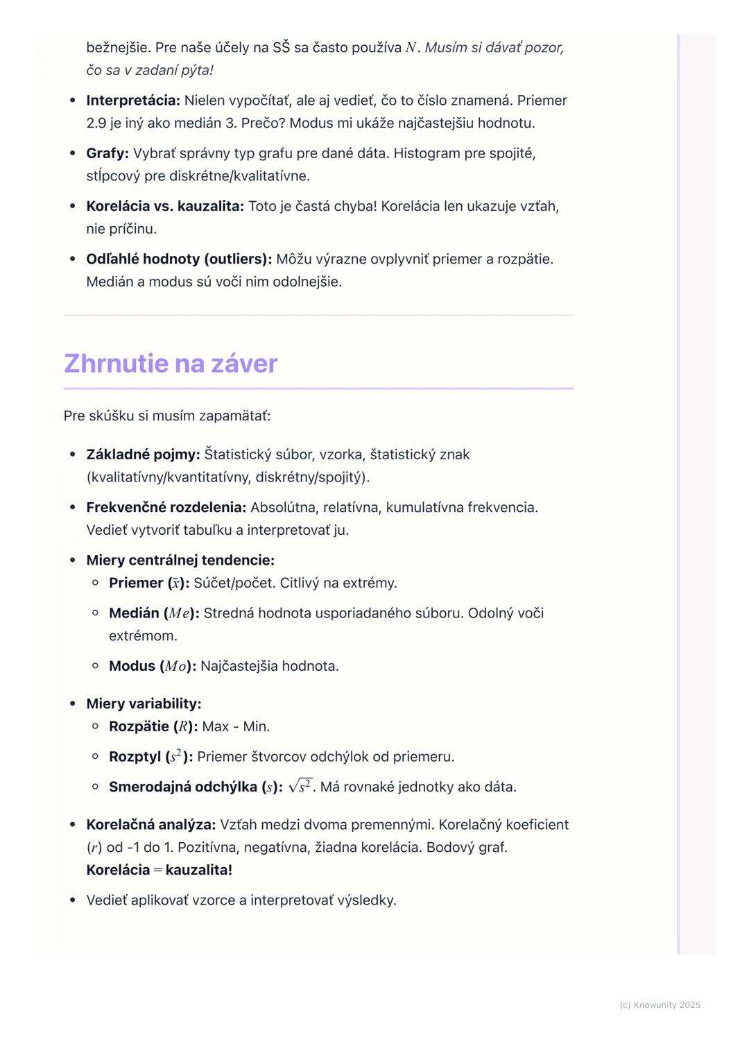 # Základy štatistiky

## Úvod do štatistiky

Štatistika je veda, ktorá sa zaoberá zberom, spracovaním, analýzou a
interpretáciou dát. Pomáha