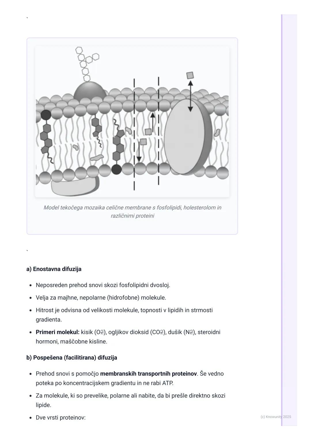 # Celični transport

Uvod v celični transport

Celična membrana ni samo meja celice, ampak je selektivno prepustna
(semipermeabilna) bariera