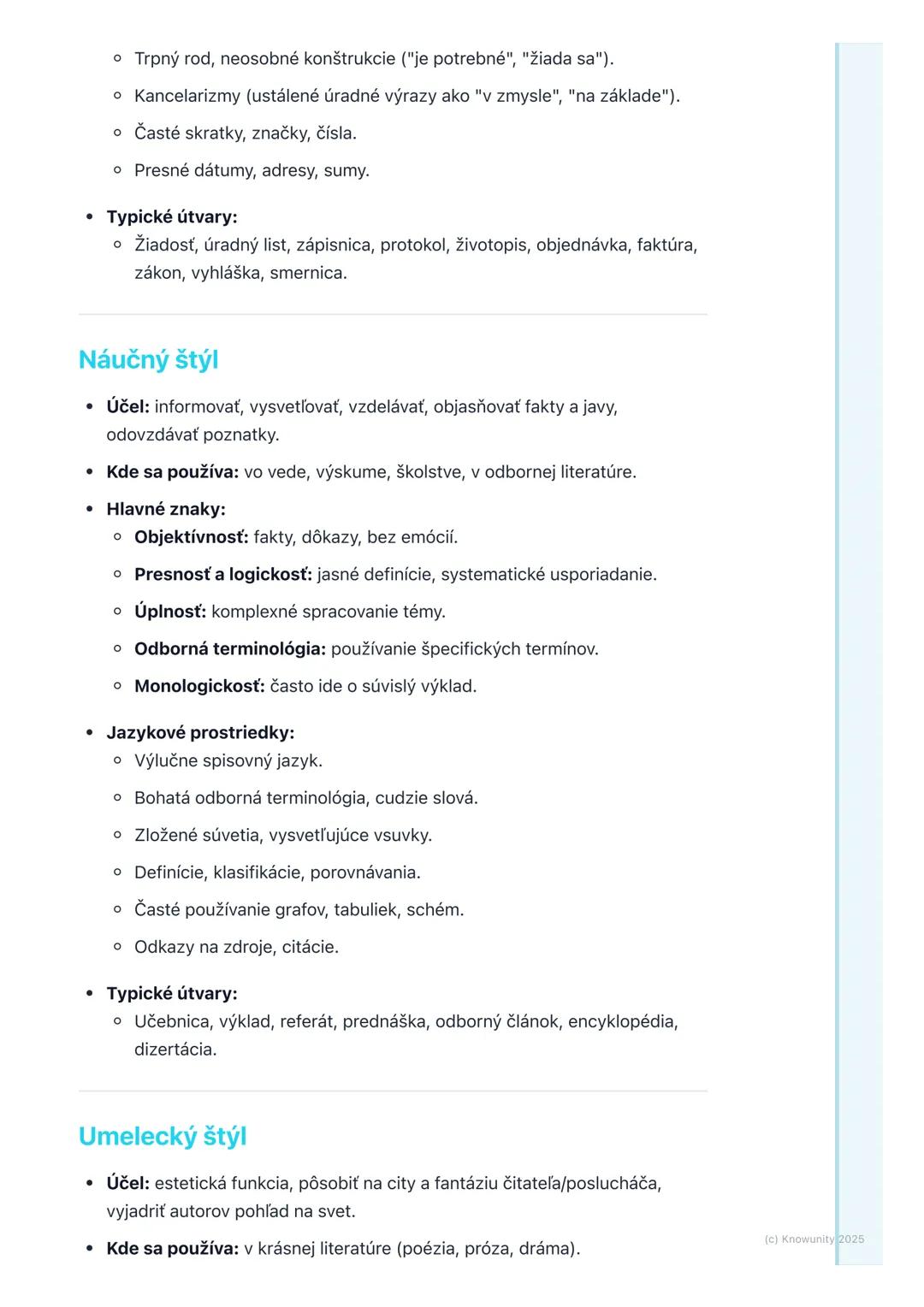 # Funkčné štýly slovenského
jazyka

1. Prehľad funkčných štýlov

Funkčné štýly slovenského jazyka sú vlastne rôzne spôsoby, akými používame
