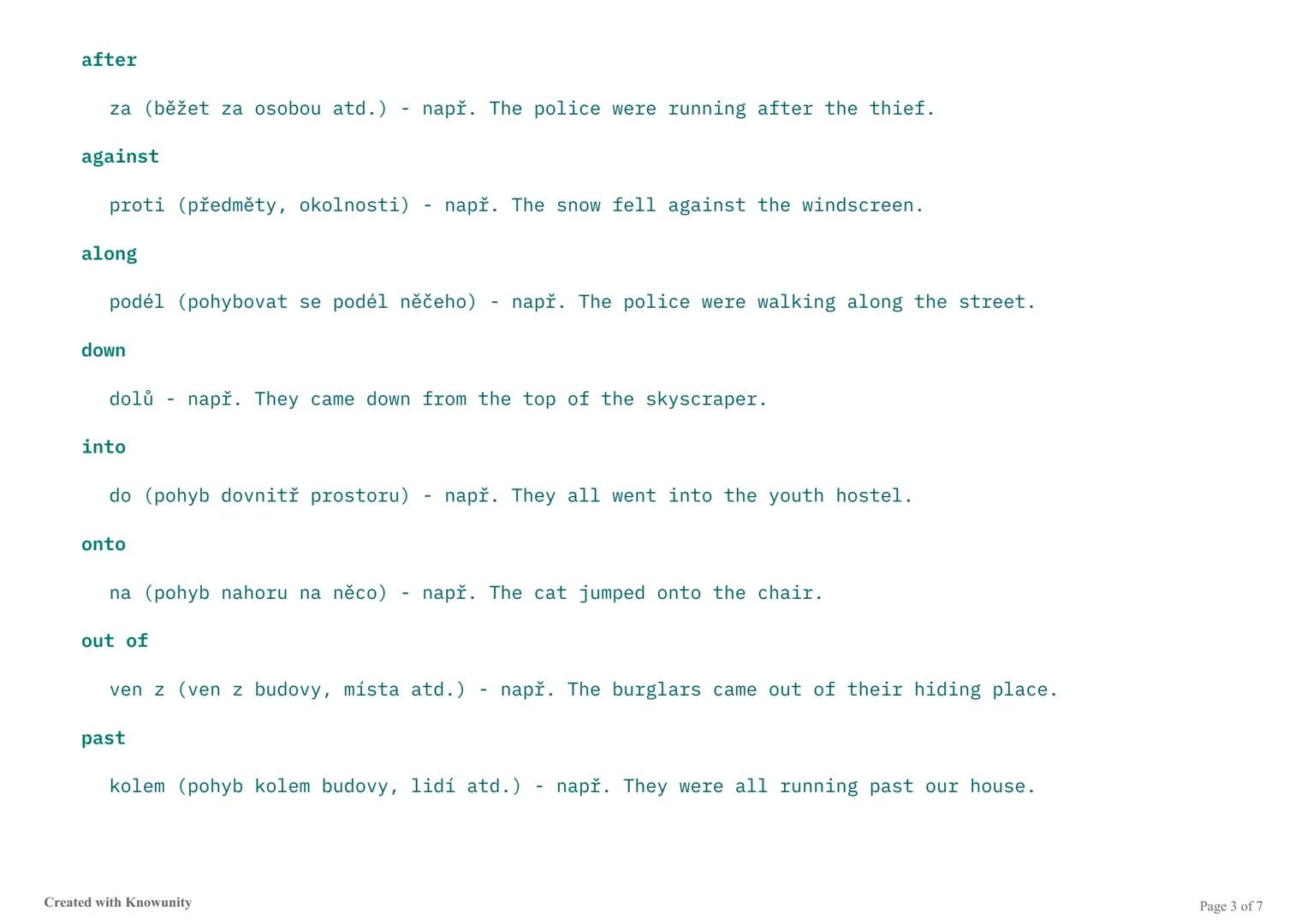 # Předložky v angličtině

Podrobné vysvětlení anglických předložek, jejich použití a umístění ve větách.

## Co jsou předložky?

Předložky (