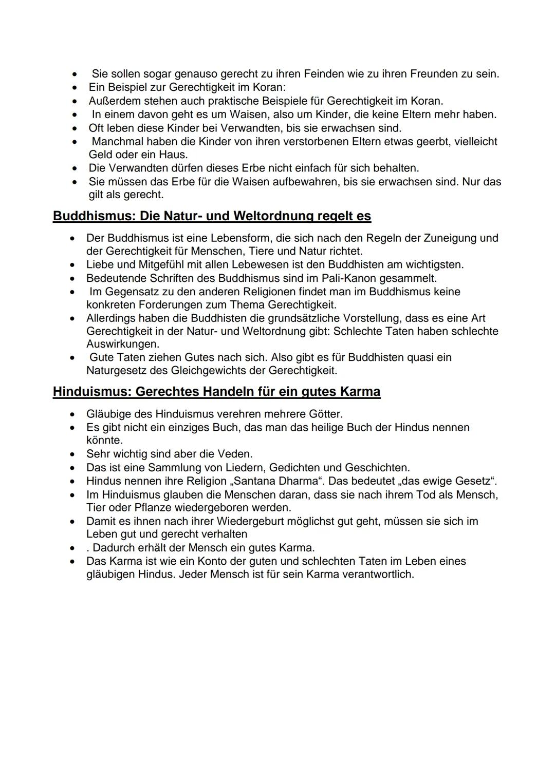 # Gerechtigkeit

Judentum:

- Gerechtigkeit entscheidet über das Schicksal der Welt Gerecht zu sein, wird im
Judentum von jedem seiner Gläub