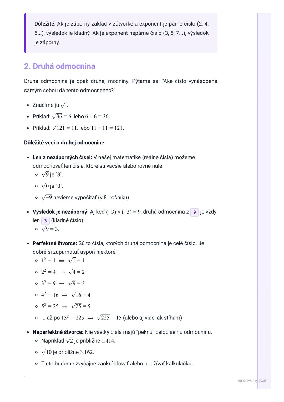 # Mocniny a odmocniny

## Úvod a prečo sú dôležité

Ahoj! Píšem si poznámky k mocninám a odmocninám, lebo viem, že to je dôležitá
časť matem