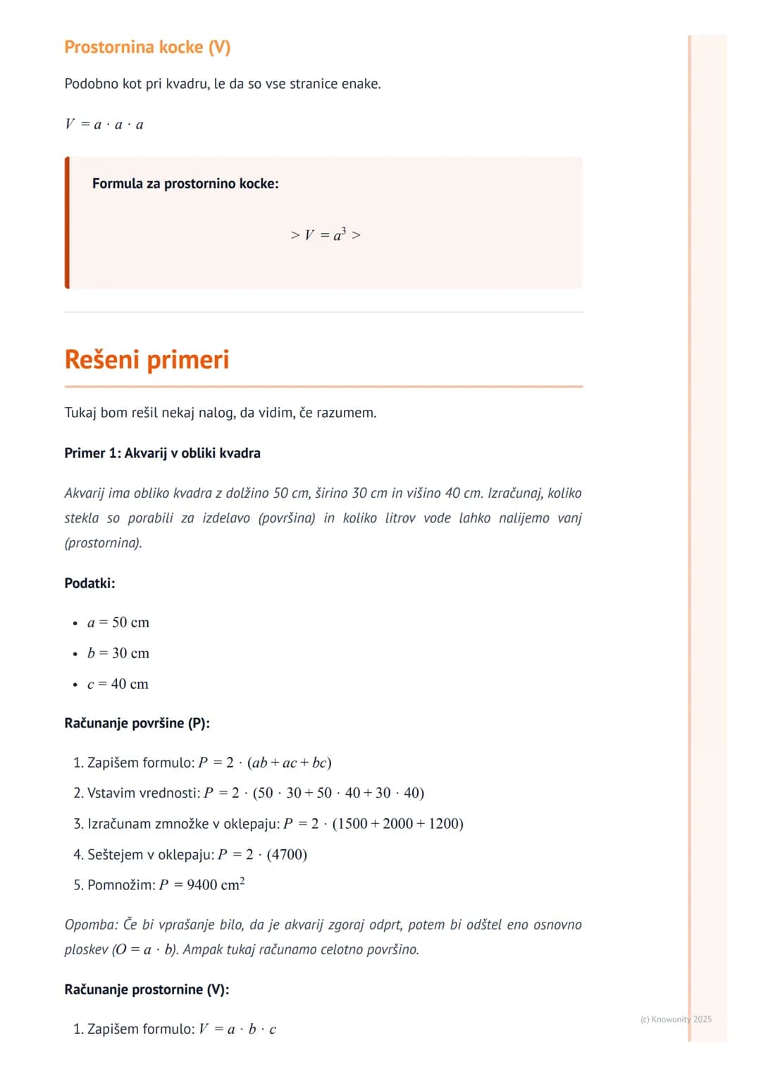 # Površina in prostornina

## Uvod v površino in prostornino

To je pomemben del geometrije. Površina in prostornina nam povesta dve različn
