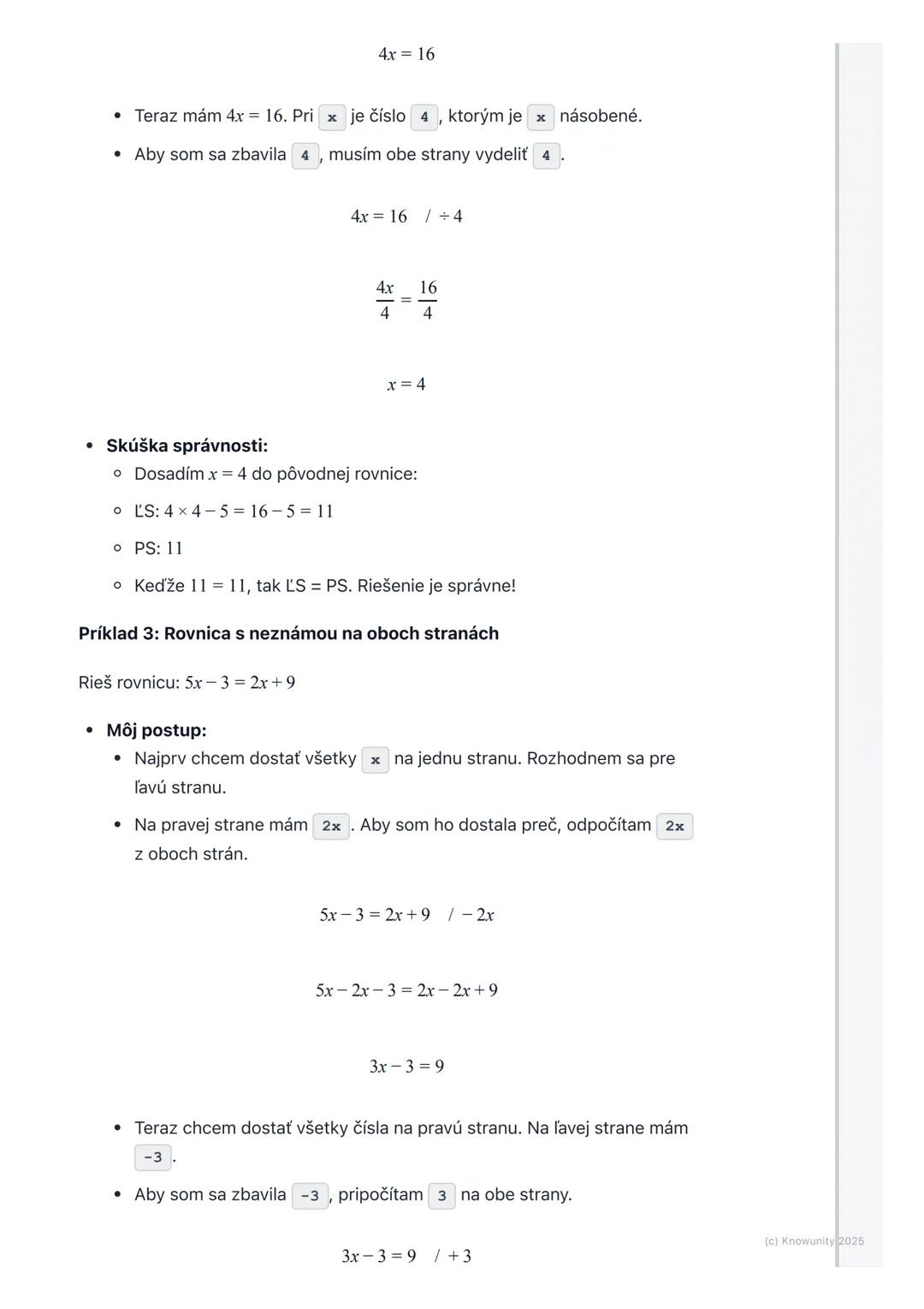 # Rovnice

1. Úvod do rovníc

Rovnice sú v matematike ako hádanky, kde hľadáme nejaké tajné číslo.
Predstav si ich ako váhy, ktoré musia byť