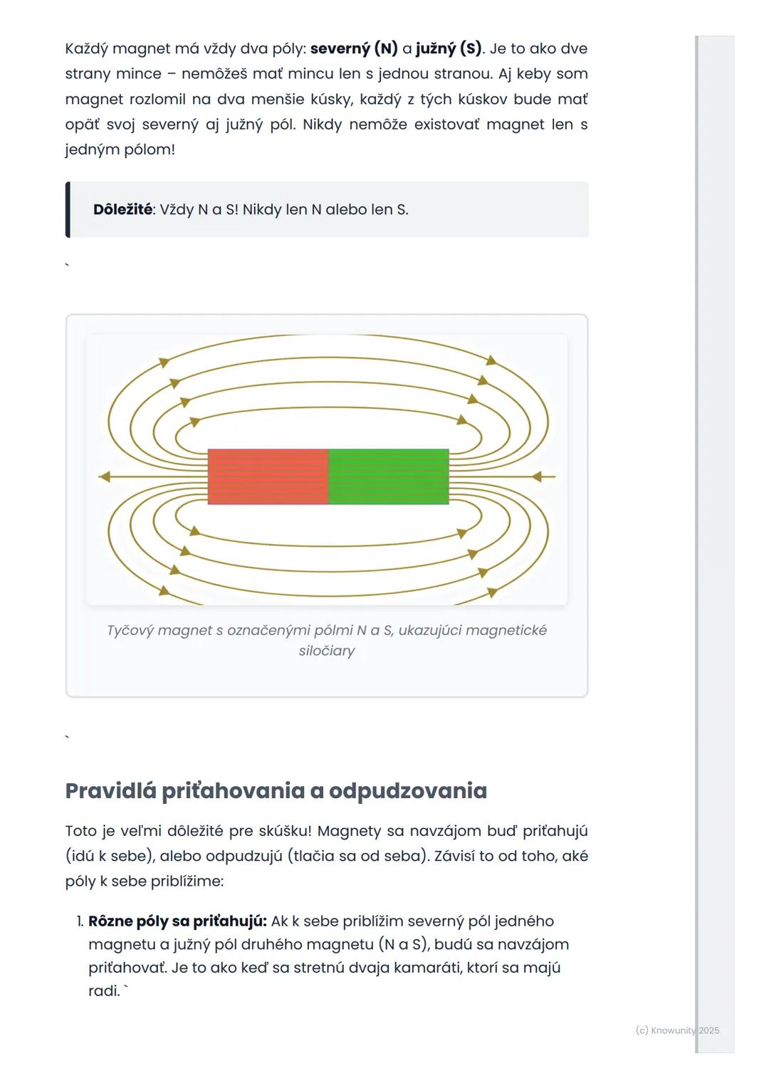# Magnety

## Prehl'ad magnetov

Magnety sú super zaujímavé veci! Sú to predmety, ktoré dokážu
priťahovať iné veci, hlavne tie, ktoré sú zo 