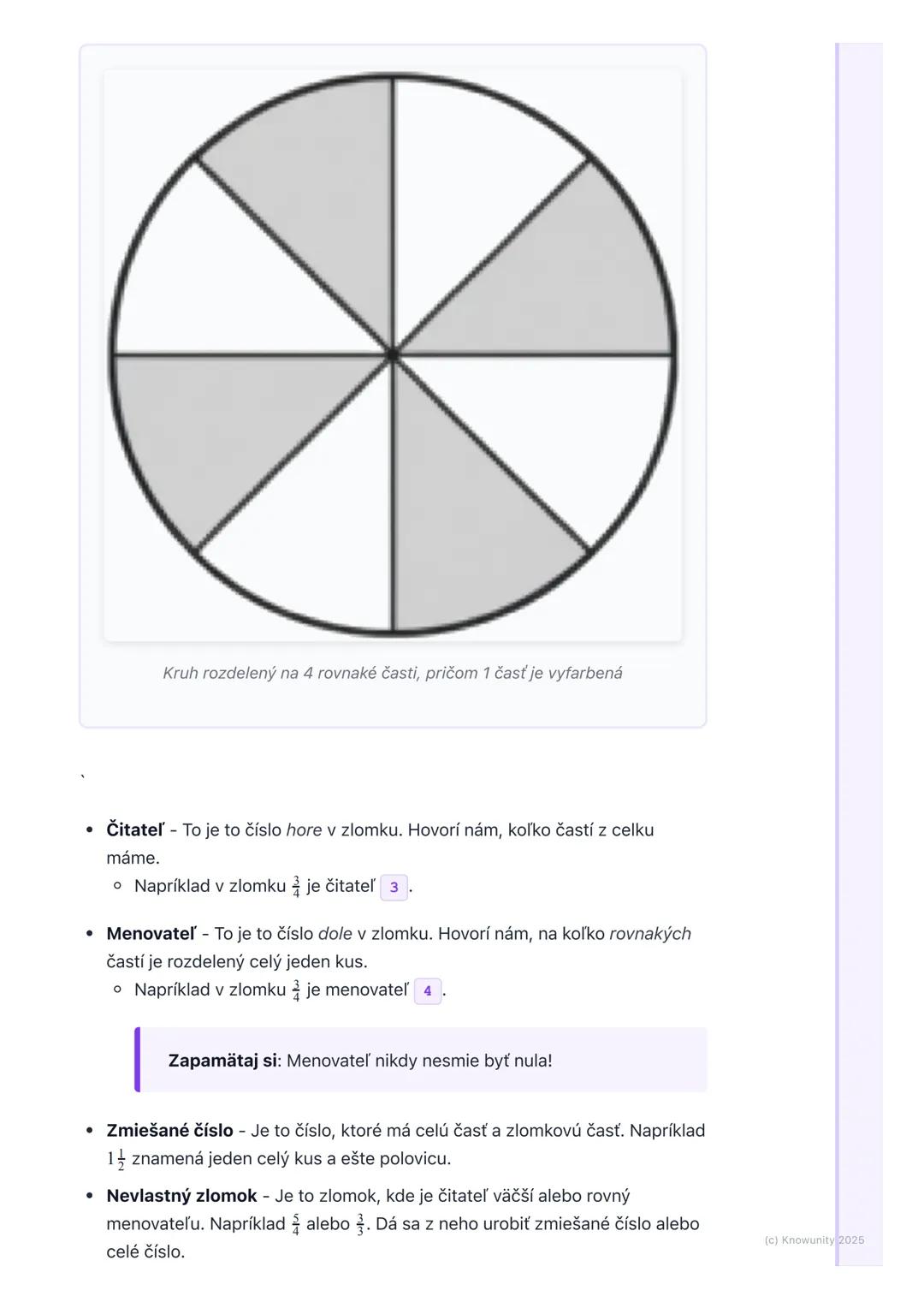 # Sčítanie a odčítanie zlomkov

Prehľad

Ahojte! Dnes si zopakujeme, ako sčítame a odčítame zlomky. Je to dôležité,
lebo zlomky sú všade oko