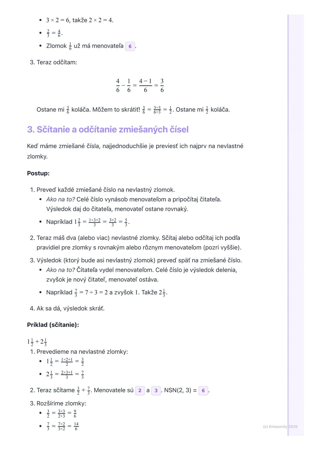 # Sčítanie a odčítanie zlomkov

Prehľad

Ahojte! Dnes si zopakujeme, ako sčítame a odčítame zlomky. Je to dôležité,
lebo zlomky sú všade oko