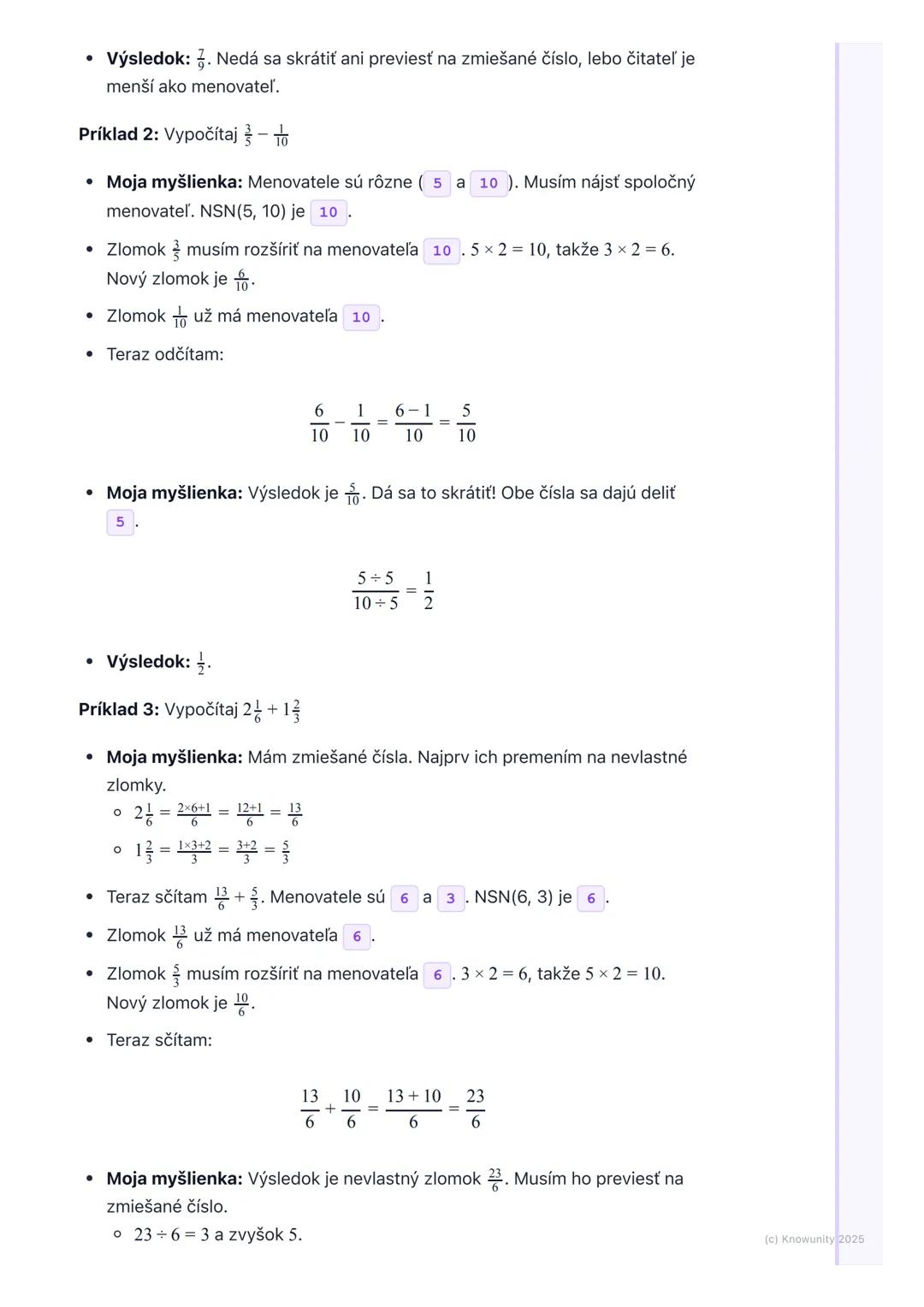 # Sčítanie a odčítanie zlomkov

Prehľad

Ahojte! Dnes si zopakujeme, ako sčítame a odčítame zlomky. Je to dôležité,
lebo zlomky sú všade oko