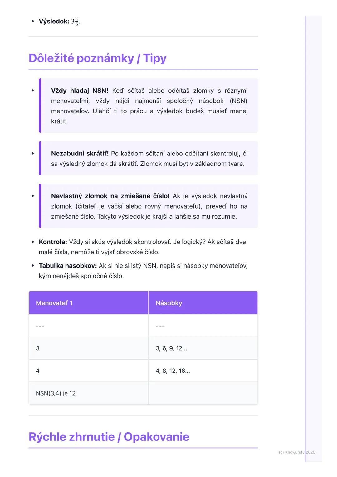 # Sčítanie a odčítanie zlomkov

Prehľad

Ahojte! Dnes si zopakujeme, ako sčítame a odčítame zlomky. Je to dôležité,
lebo zlomky sú všade oko