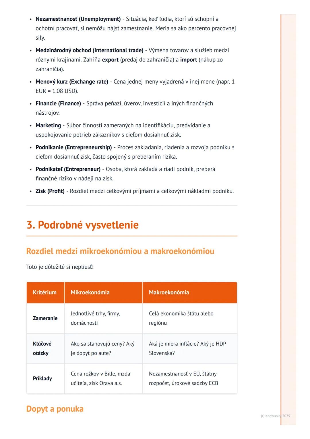 # Ekonomika a Podnikanie

1. Prehľad a úvod

Ekonomika a podnikanie sú témy, ktoré sú pre nás, študentov, naozaj dôležité.
Pomáhajú nám poch