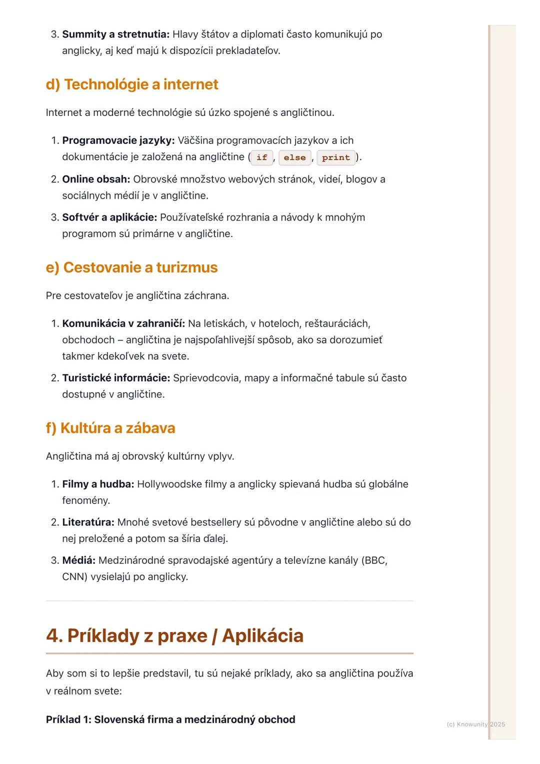 # Úloha angličtiny ako
globálneho jazyka

1. Prehľad úlohy angličtiny ako
globálneho jazyka

Angličtina je dnes bezpochyby najpoužívanejší j
