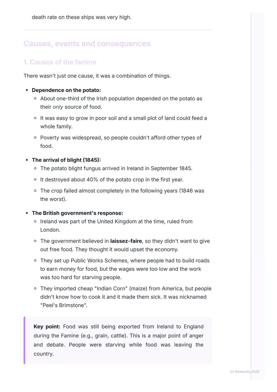 # The Great Famine (An Gorta
Mór)

The Great Famine (An Gorta Mór)
The Great Famine was a period of mass starvation, disease, and emigration