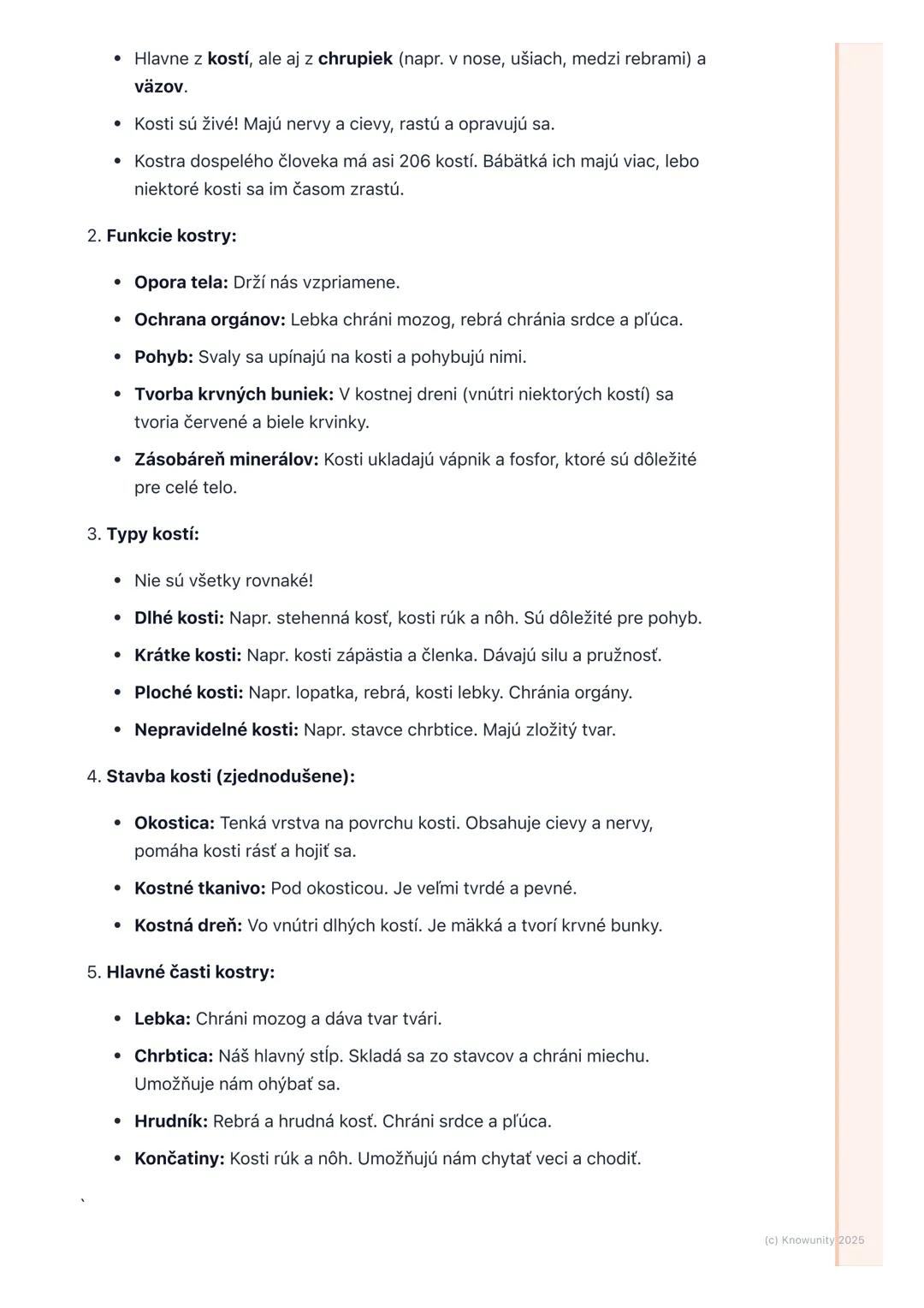 # Pohybová sústava (kosti a
svaly)

Prehľad / Úvod

Pohybová sústava je veľmi dôležitá časť nášho tela. Je to vlastne taký náš
vnútorný "str