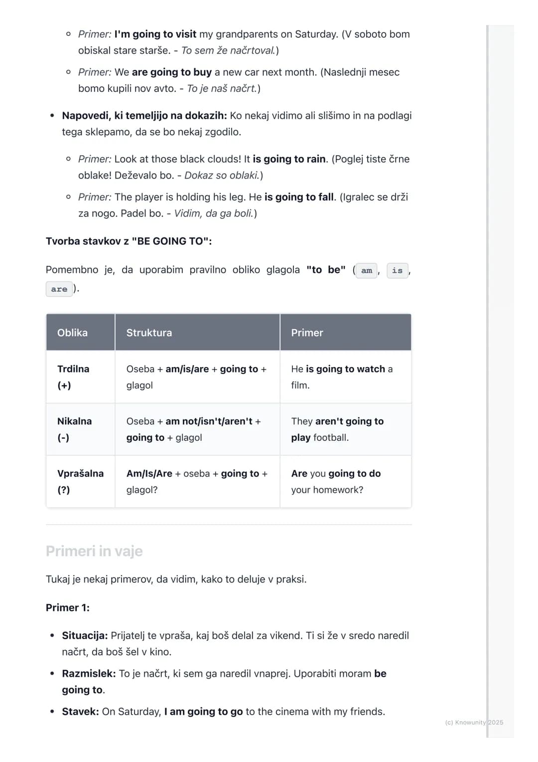 # Prihodnjik (Future Simple -
will/won't, be going to)

Uvod v prihodnjik

Prihodnjik (Future Tense) uporabljamo, ko govorimo o stvareh, ki 