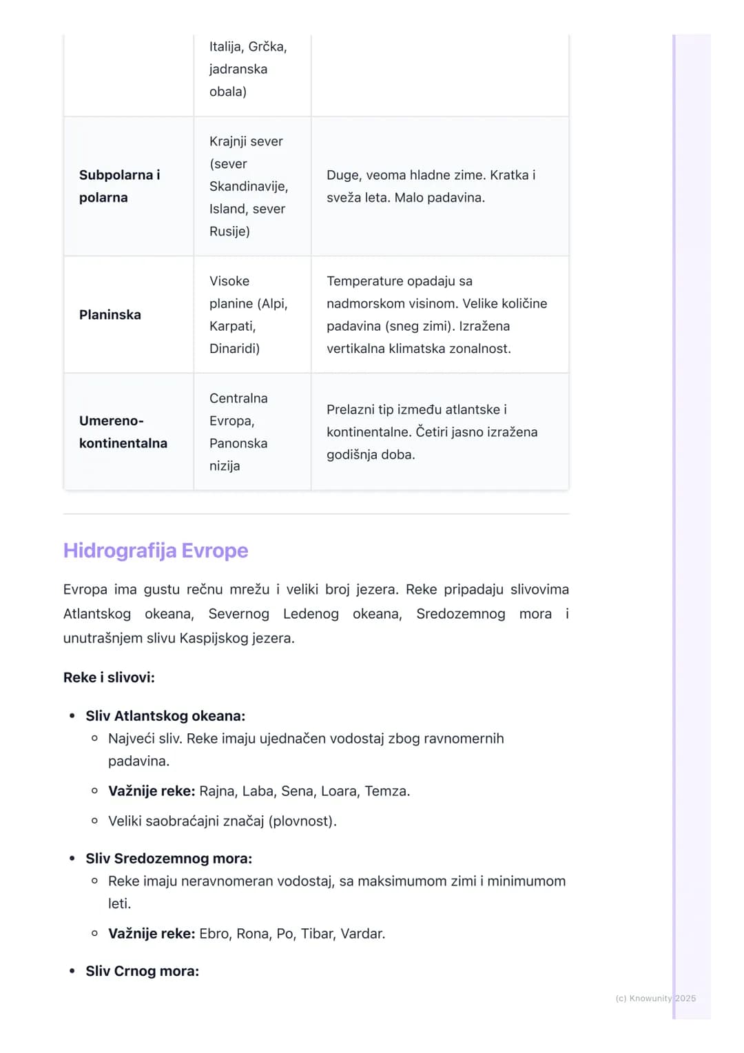 # Fizičko-geografske odlike
Evrope

Uvodni pregled fizičko-geografskih odlika

Evropa je, iako drugi najmanji kontinent, izuzetno geografski