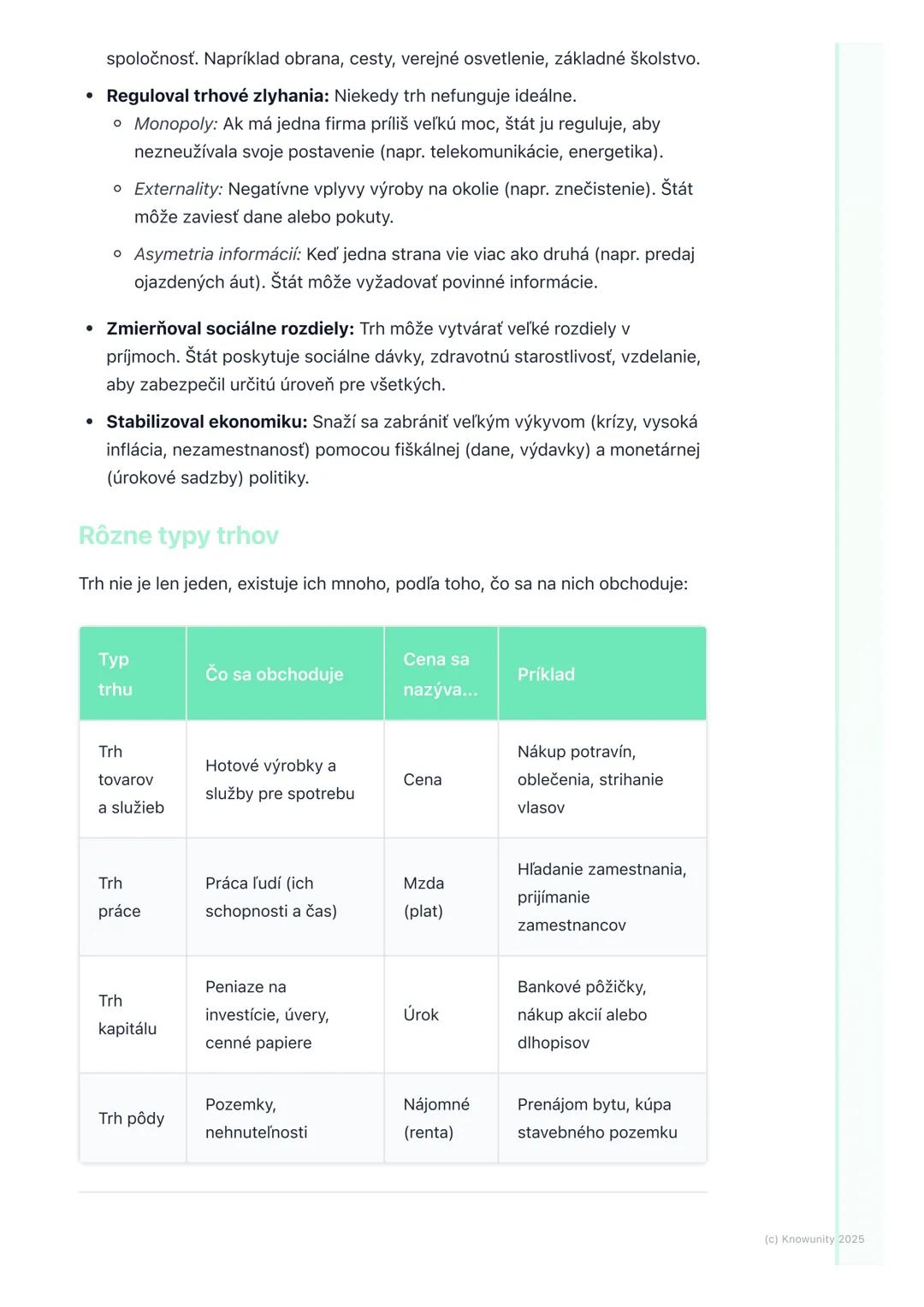 # Trhová ekonomika

1. Prehľad / Úvod

Trhová ekonomika je systém, kde o tom, čo sa bude vyrábať, ako sa to bude
vyrábať a pre koho, rozhodu