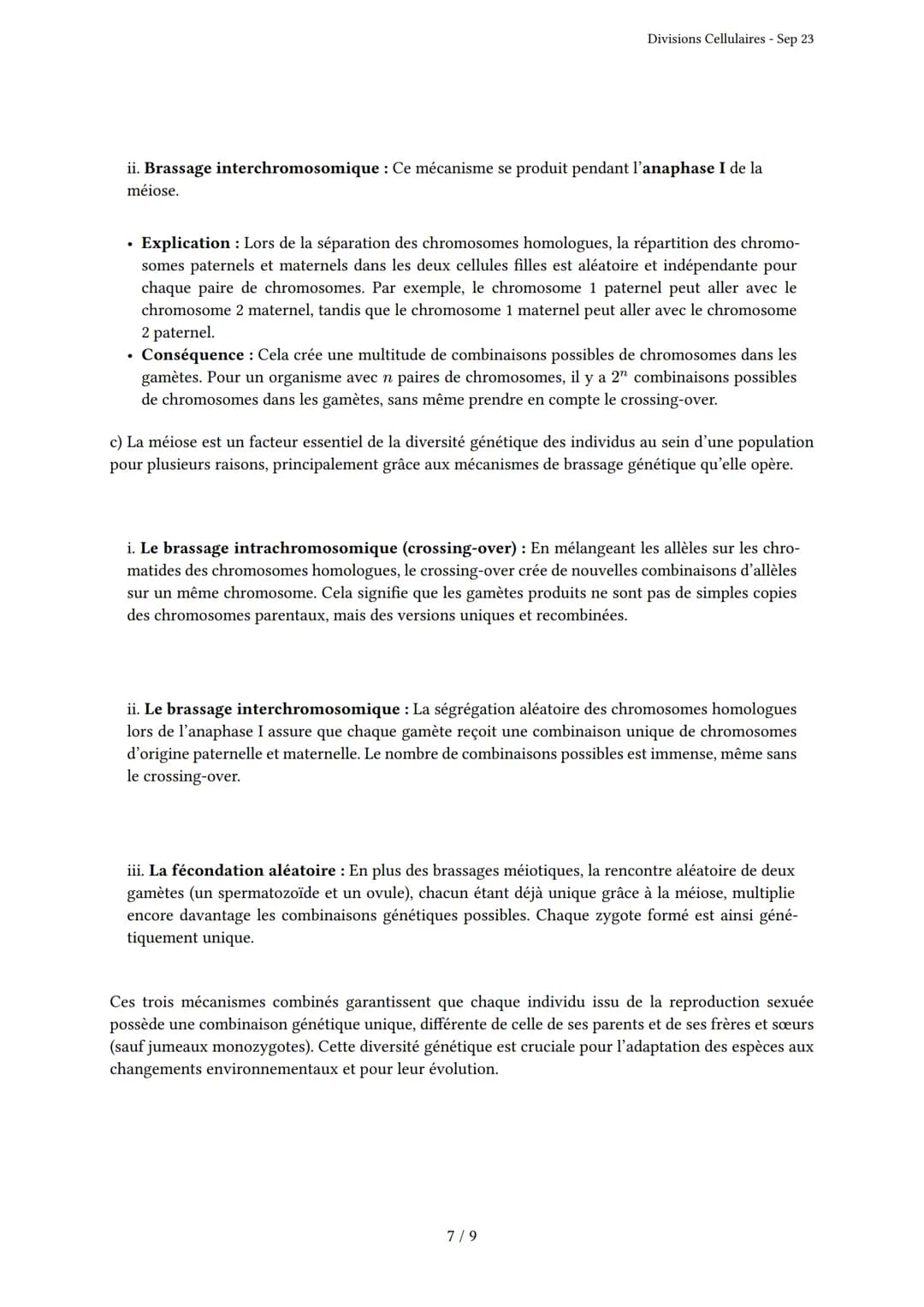 Divisions Cellulaires

Généré par Knowunity.fr - Sep 23

Description: Cet examen couvre les mécanismes de mitose et méiose.

Bonne chance!

