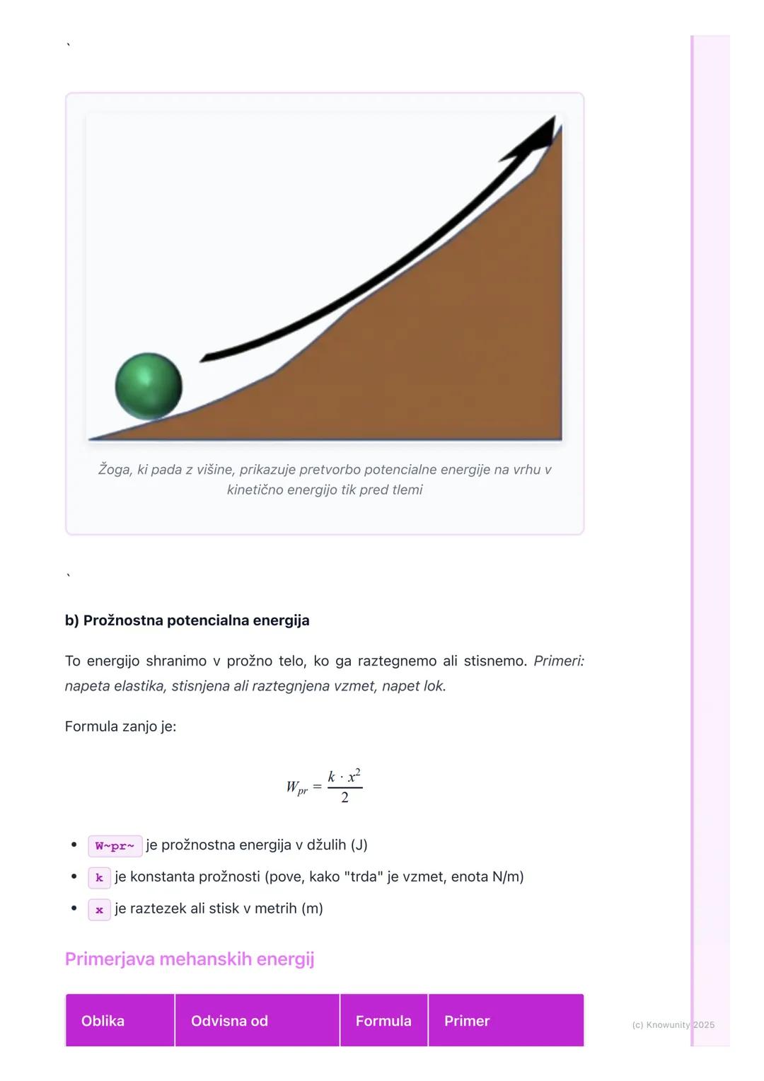 # Energija in njene oblike
Uvod v energijo
Energija je ena od osnovnih fizikalnih količin. V bistvu je to sposobnost telesa,
da opravlja d