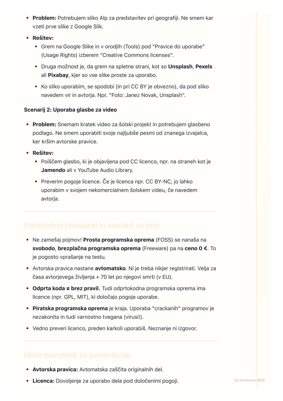 # Avtorske pravice in licenčne
pogodbe
Kaj so avtorske pravice in licence?
To je ful pomembna tema, ker smo skoz na netu in uporabljamo pr
