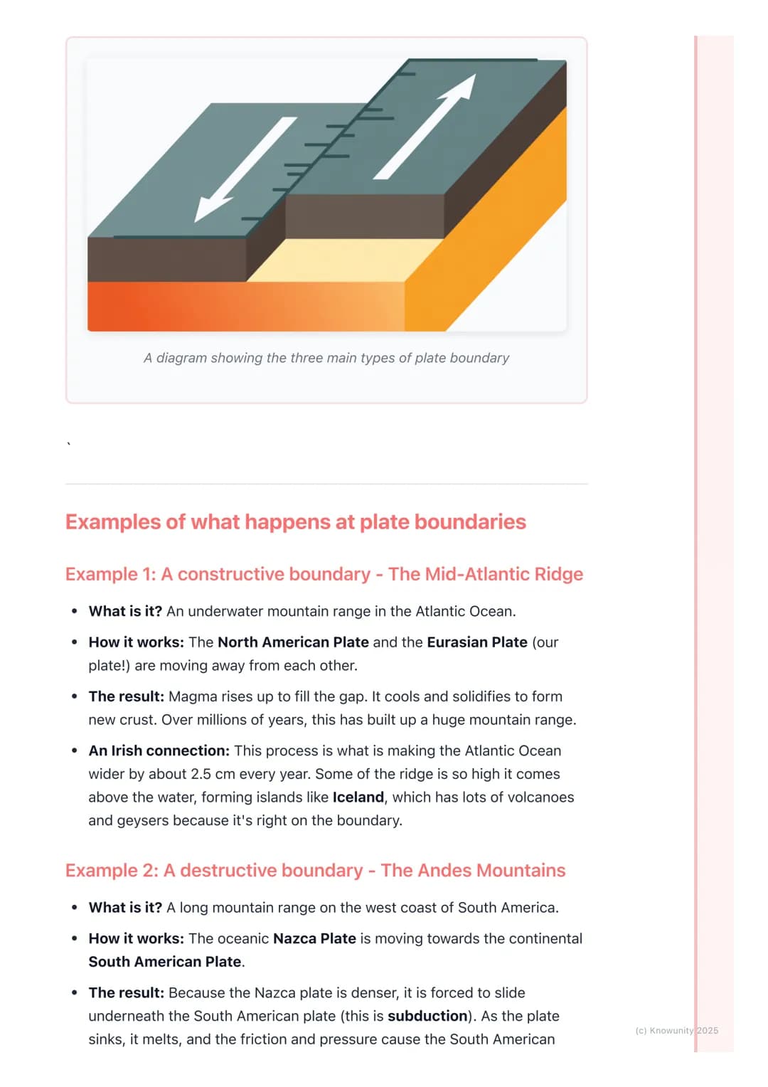 # Plate Tectonics
An introduction to plate tectonics
The Earth's surface isn't one solid piece. It's actually broken up into huge
slabs of
