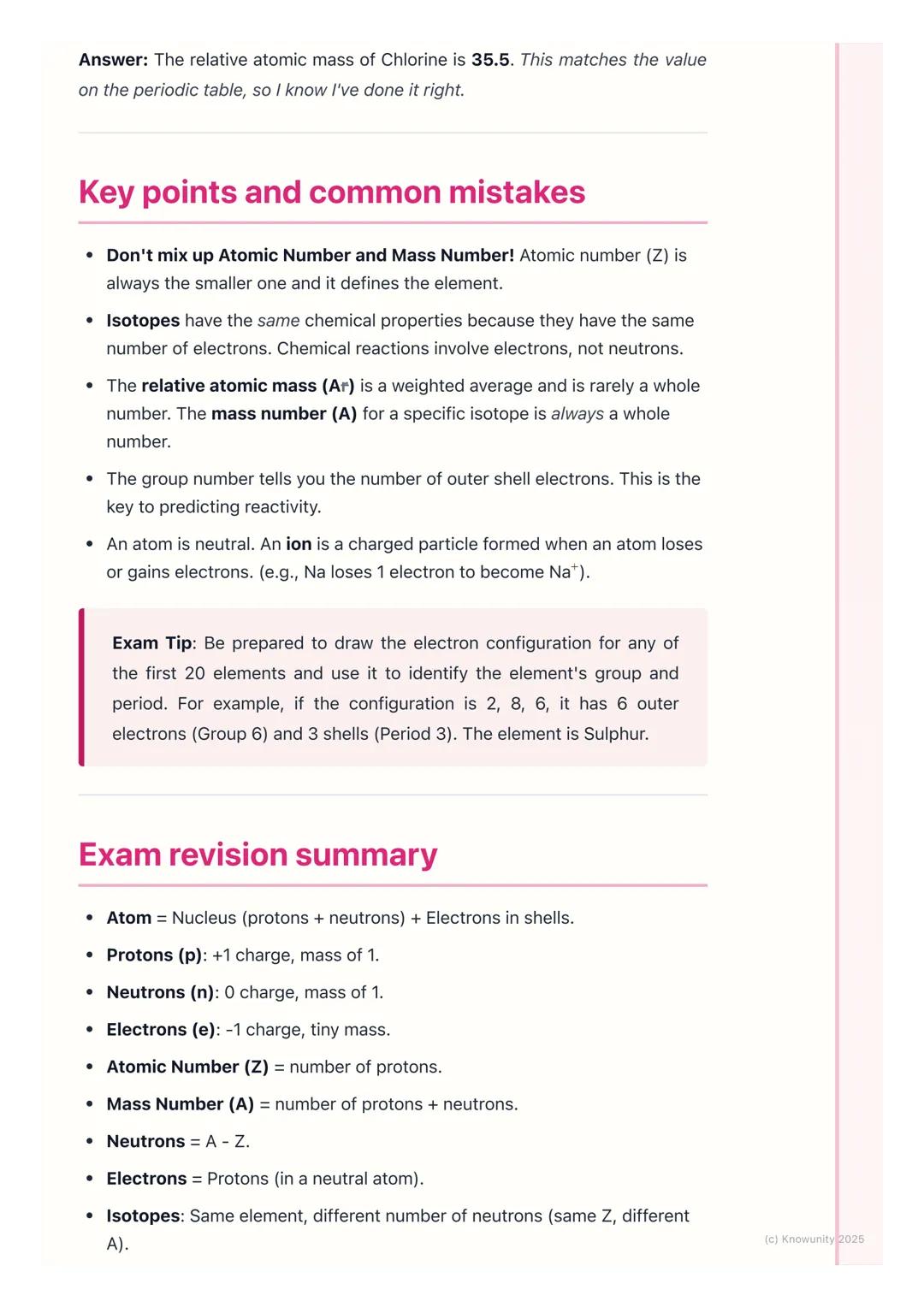 # Atomic Structure and the
# Periodic Table
## An introduction to the atom
Everything around us is made of tiny particles called atoms. Th