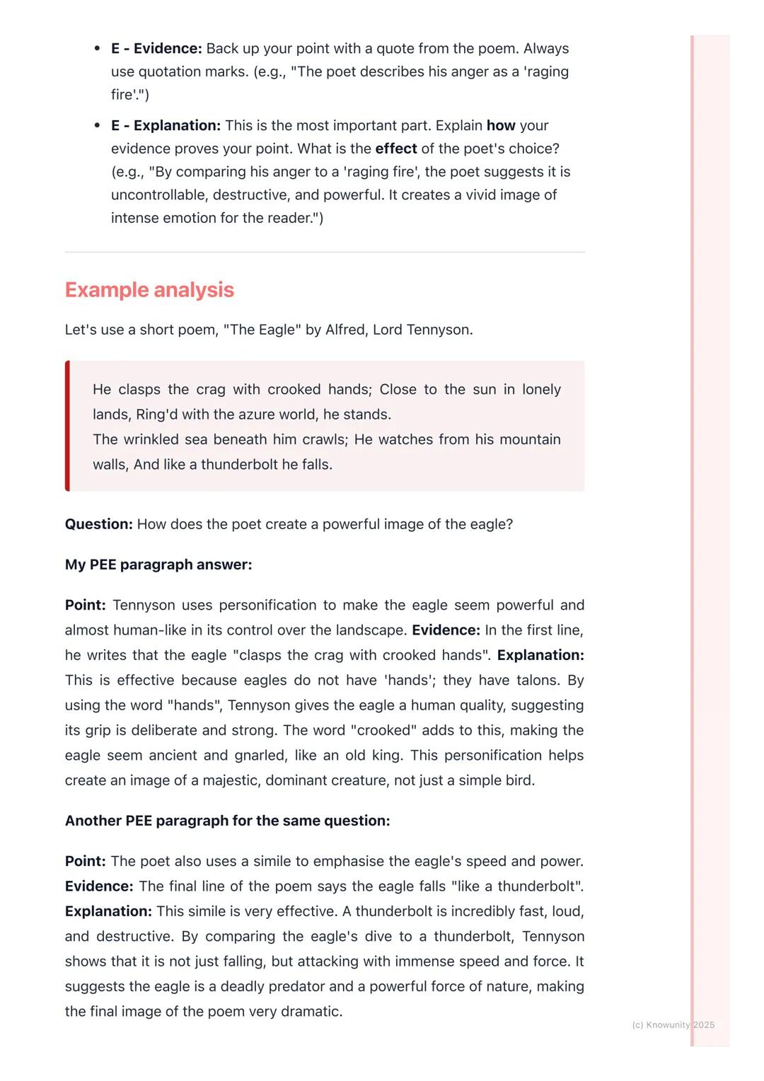 Poetry Analysis
Introduction to poetry analysis
Poetry analysis is about looking closely at a poem to understand it better. It's
not just