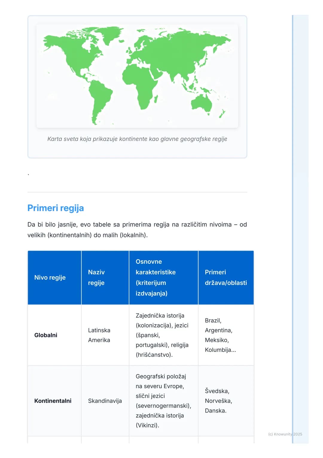 # Šta je regionalna geografija
Uvod u regionalnu geografiju
Regionalna geografija je grana geografije koja proučava različite delove
(regi