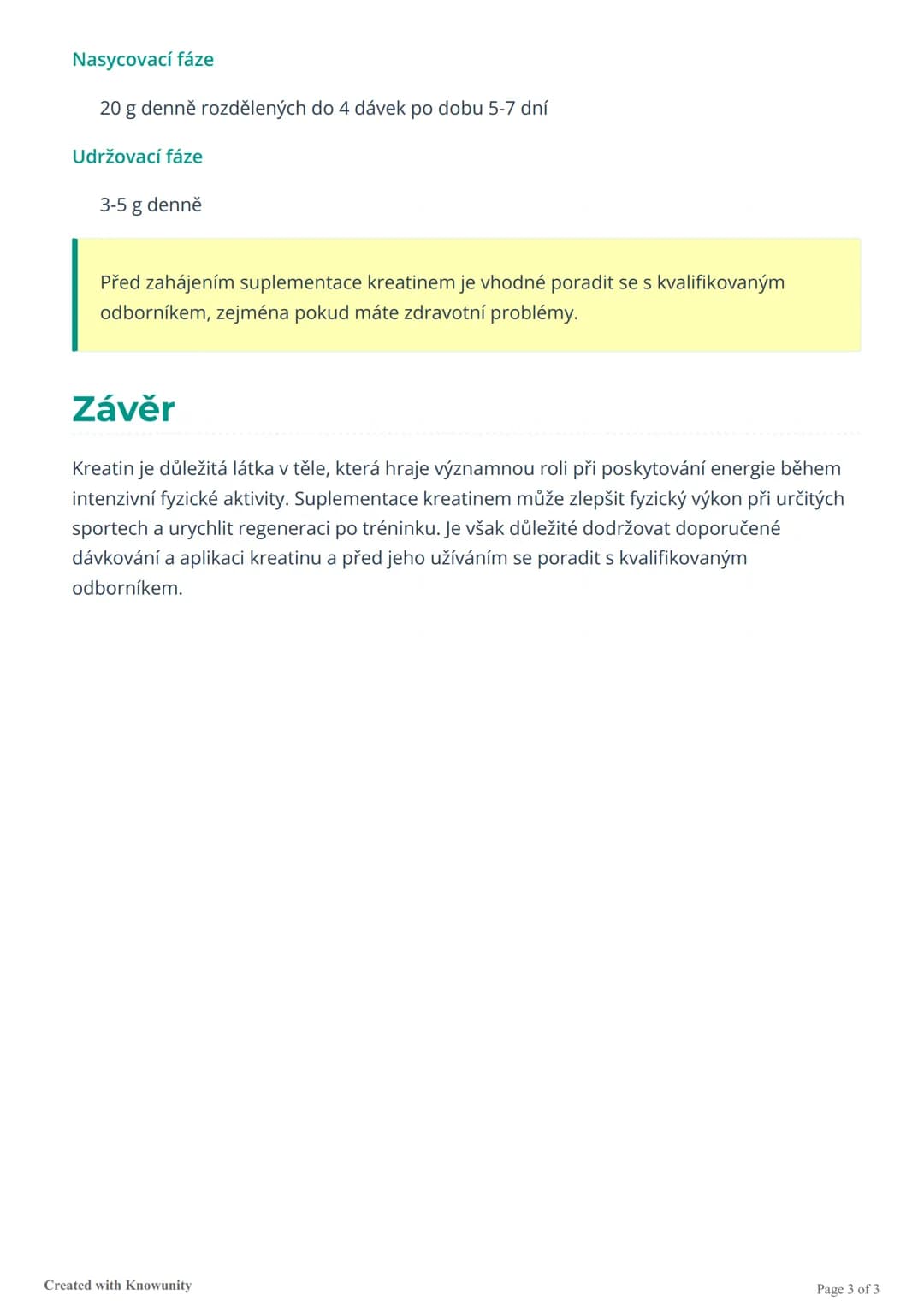 # Kreatin: Energetický zdroj pro
svaly
Přehled kreatinu, organické kyseliny důležité pro energetický metabolismus svalů, jeho
funkce v těle