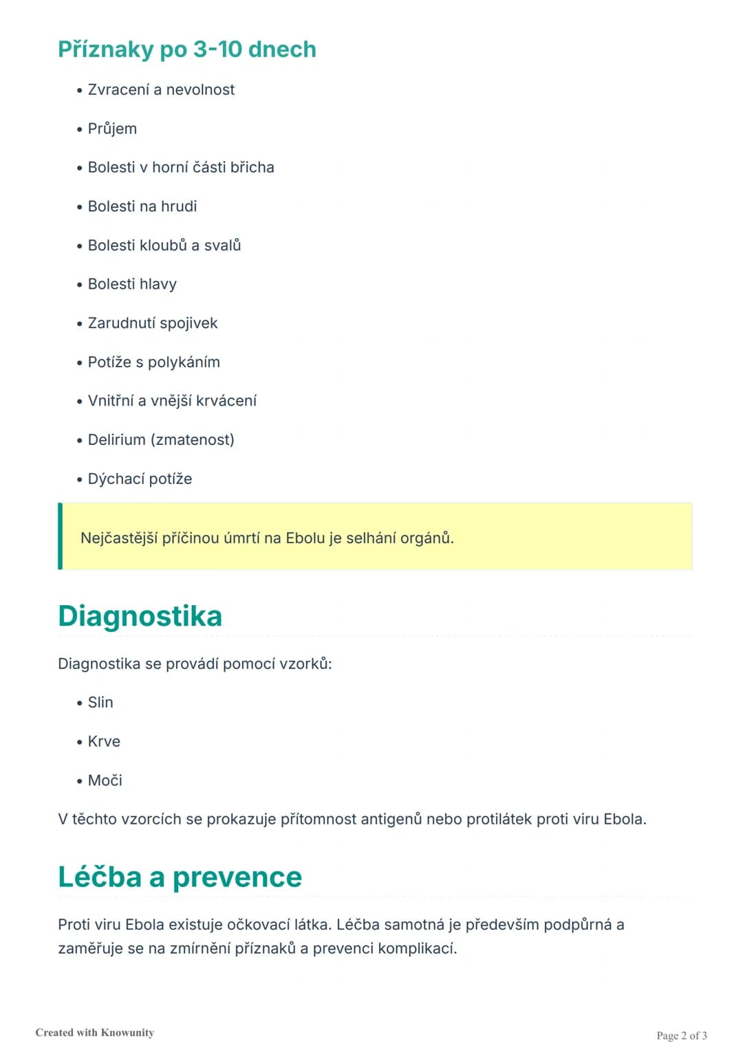 # Ebola virus
Informace o vzácném infekčním onemocnění Ebola, jeho příznacích, přenosu a léčbě.
## Co je Ebola?
Ebola je vzácné infekční