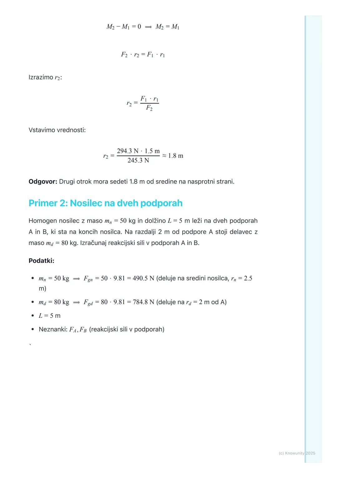 # Sile, navori in ravnotežje
Uvod v sile, navore in ravnotežje
To je osnova mehanike. Brez razumevanja ravnotežja ne moremo graditi
mostov