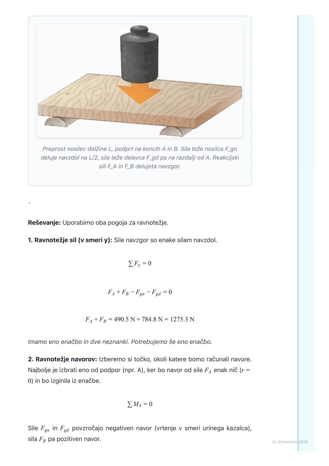 # Sile, navori in ravnotežje
Uvod v sile, navore in ravnotežje
To je osnova mehanike. Brez razumevanja ravnotežja ne moremo graditi
mostov