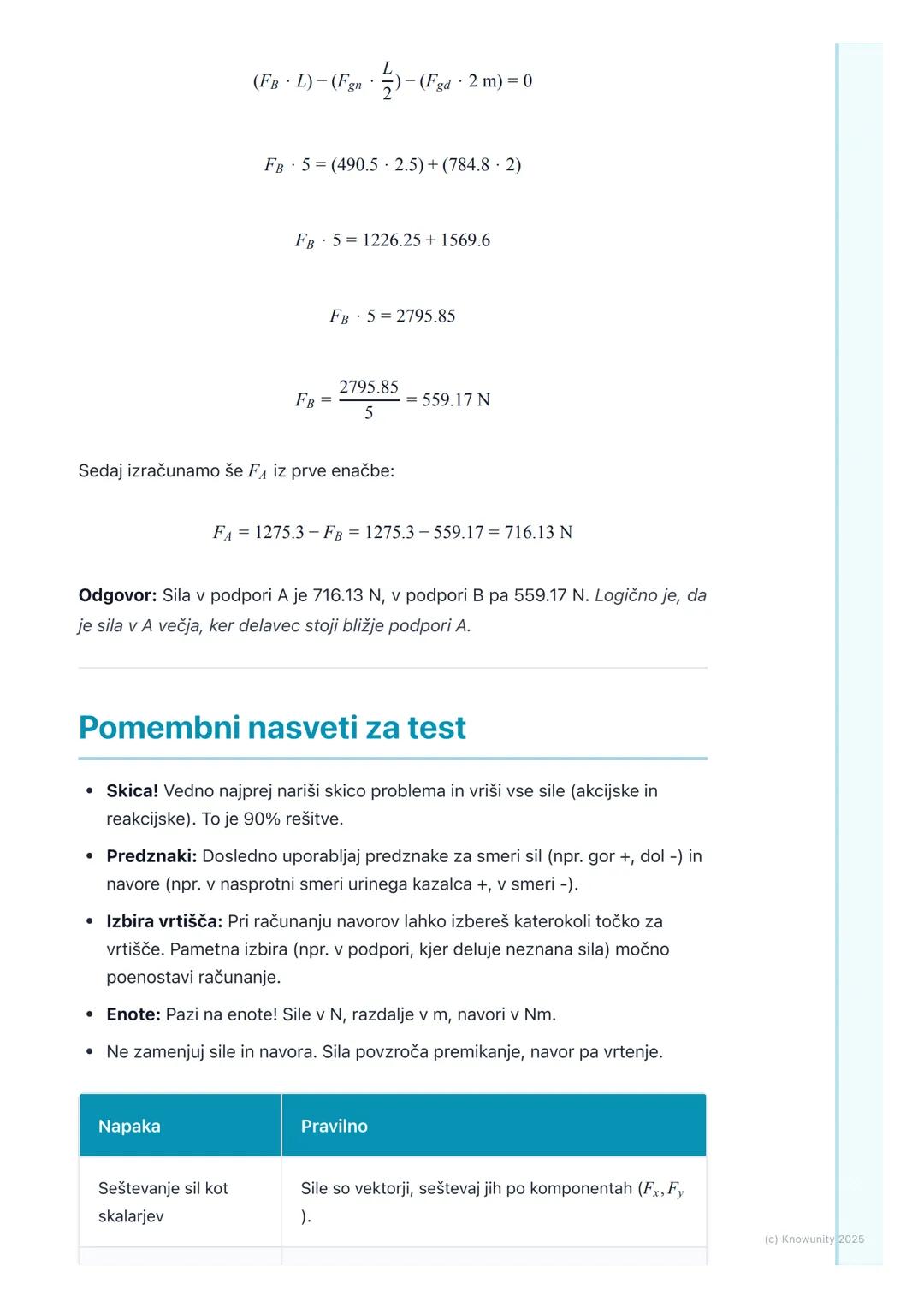 # Sile, navori in ravnotežje
Uvod v sile, navore in ravnotežje
To je osnova mehanike. Brez razumevanja ravnotežja ne moremo graditi
mostov