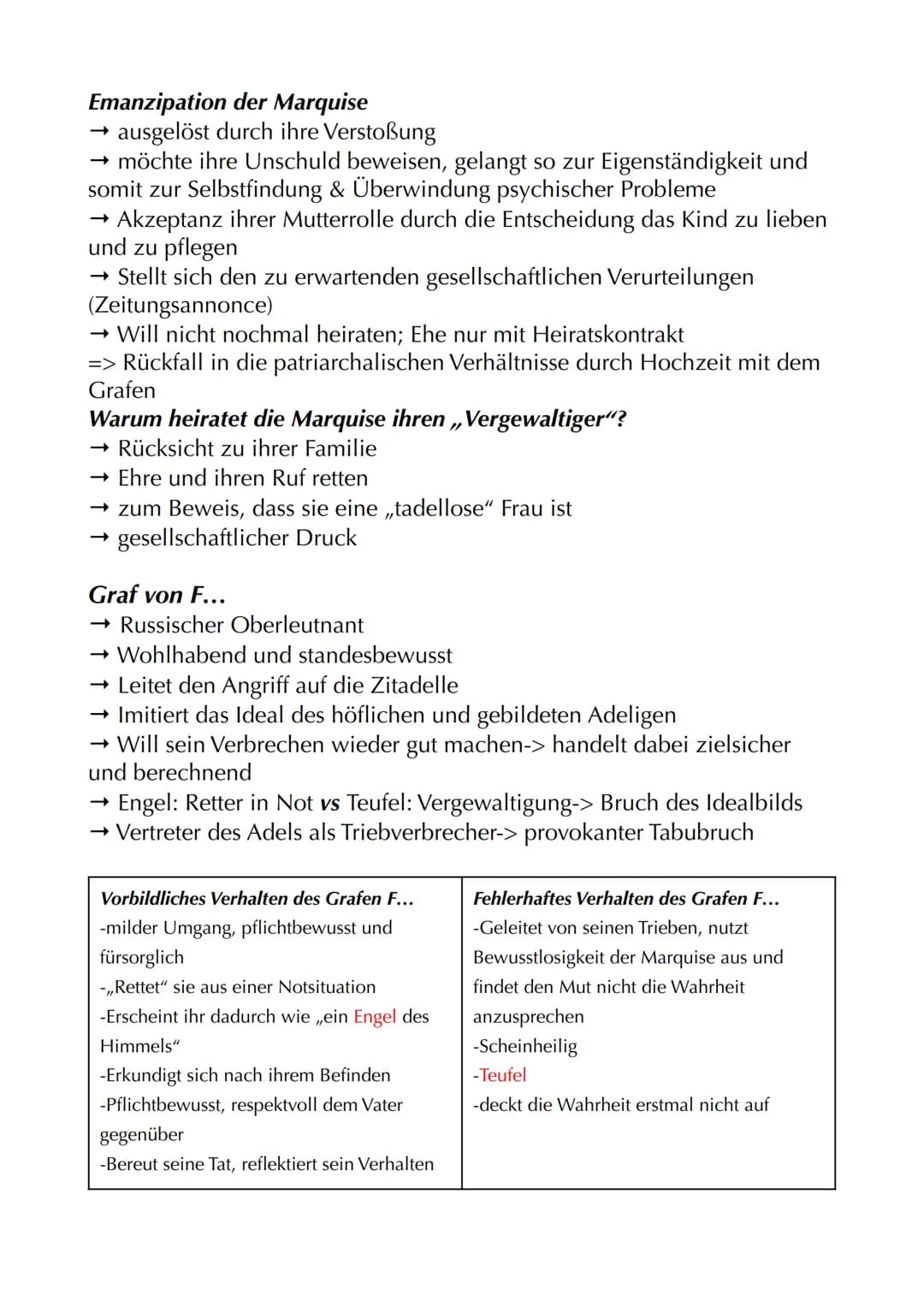 Heinrich von Kleist:
„Die Marquise von O..."
Autor: Heinrich von Kleist
Jahr: 1808
Textsorte: Novelle (Erzählung)
Protagonisten: Marquise v