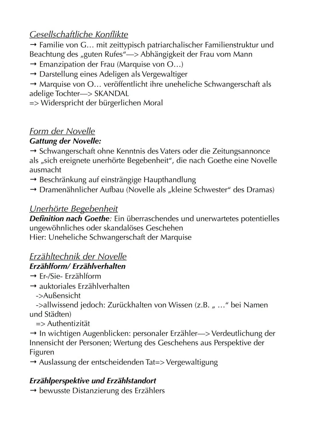 Heinrich von Kleist:
„Die Marquise von O..."
Autor: Heinrich von Kleist
Jahr: 1808
Textsorte: Novelle (Erzählung)
Protagonisten: Marquise v
