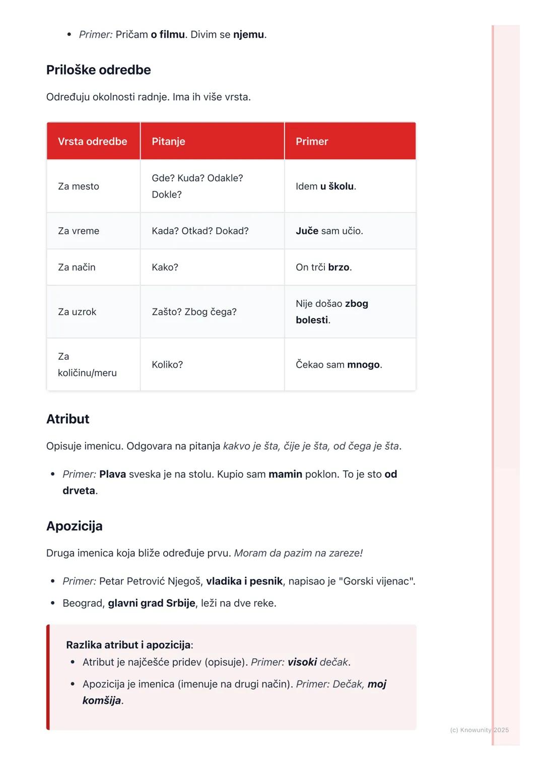 # Rečenični članovi
## Uvod u rečenične članove
Rečenični članovi su reči (ili grupe reči) koje u rečenici imaju neku službu, tj.
neku fun