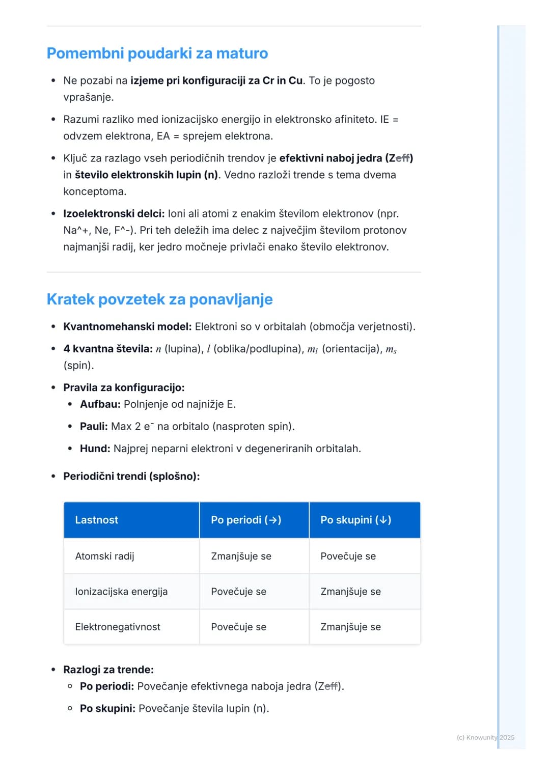 # 1.1 Atomska zgradba in
periodičnost
Uvod v kvantnomehanski model atoma
Bohrov model atoma je bil dober začetek, ampak ima omejitve - del