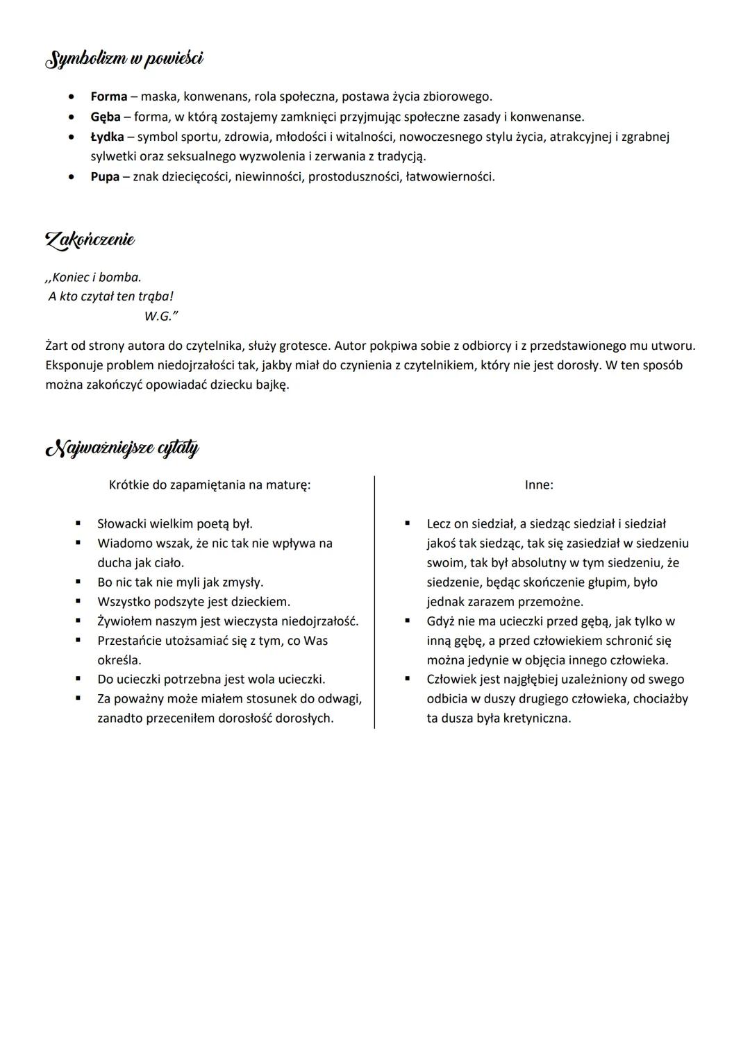 # Ferdydurke
autorze
Witold Gombrowicz (1904-1969) - awangardowy powieściopisarz, dramaturg, nowelista
i autor prozy eseistycznej. Urodził
