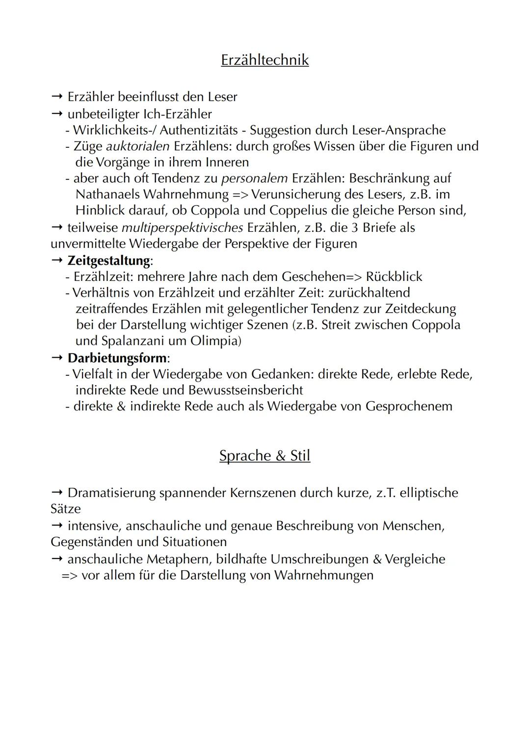 # Der Sandmann
Autor: Ε.Τ.Α. Hoffmann (Ernst Theodor Amadeus Hoffmann)
Jahr: 1816
Textsorte: Erzählung=> Novelle
Protagonisten: Nathanael,