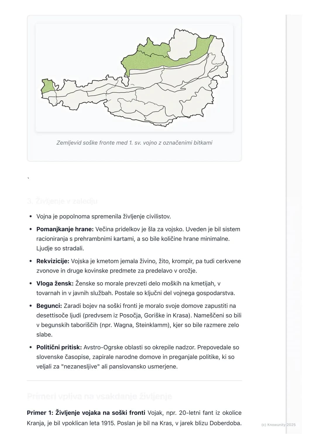 # Slovenci v Avstro-Ogrski med
vojno
Uvod: Slovenci na začetku vojne
Ob izbruhu prve svetovne vojne leta 1914 so bili Slovenci del Avstro-