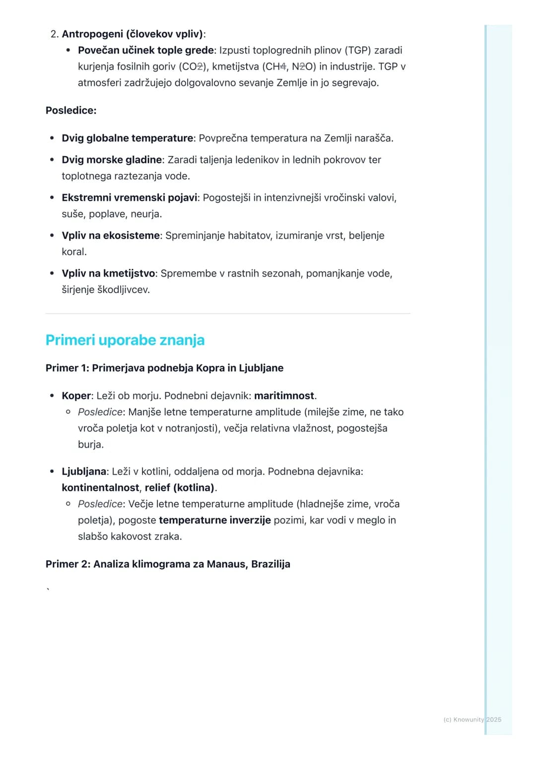 # Atmosfera in podnebje
Uvod v atmosfero in podnebje
Atmosfera je plinski ovoj okoli Zemlje, ki omogoča življenje. Njene lastnosti in
proc