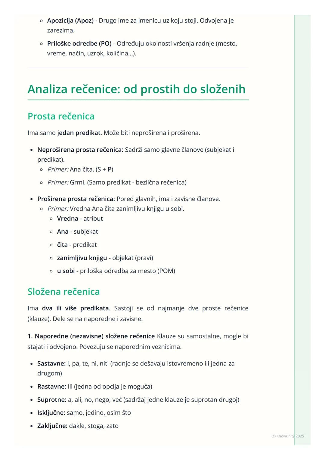 # Sintaksa (Nauka o rečenici)
Uvod u sintaksu
Sintaksa je deo gramatike koji proučava rečenicu. Bavi se time kako se reči
povezuju u veće